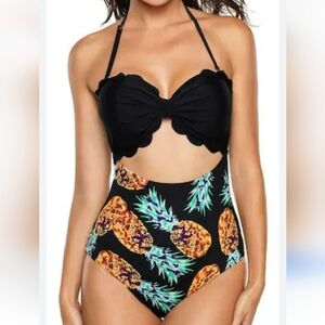 Plus Size 3X One Piece Pineapple Swimsuit New Swim